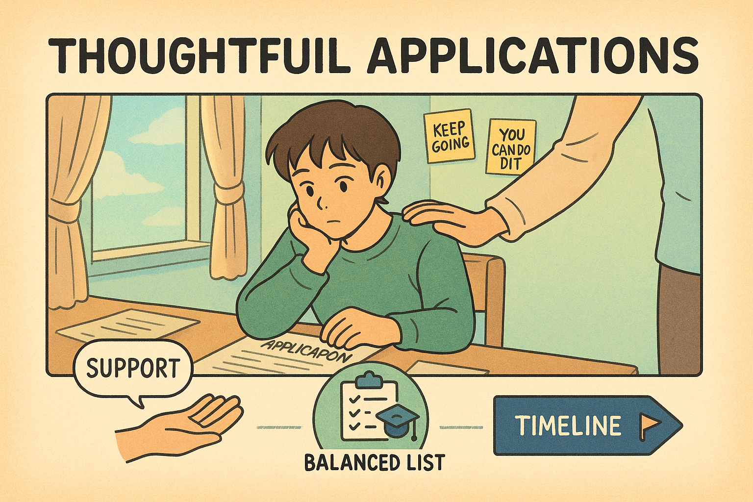 Student receiving support while studying