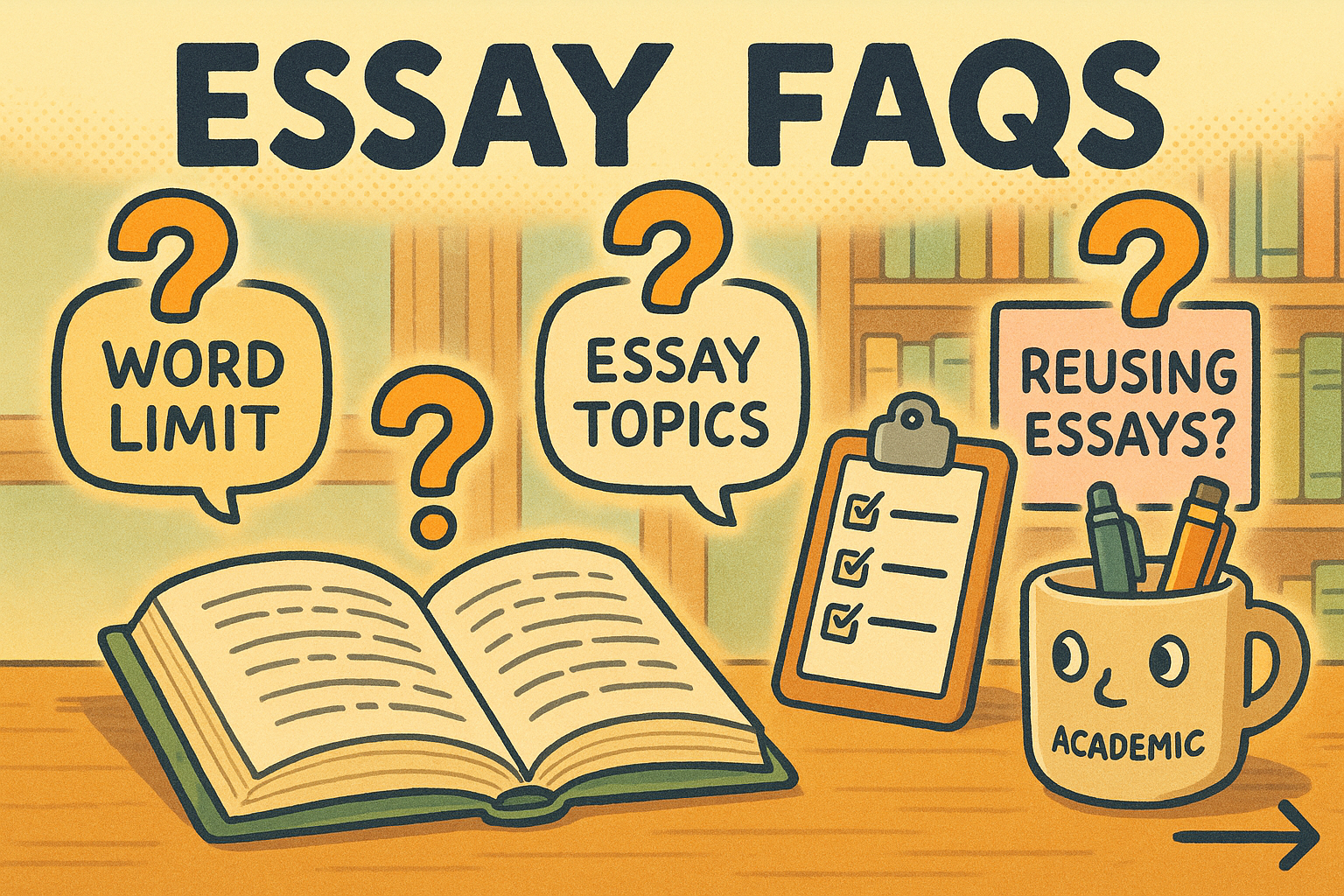FAQ questions on clipboard and book