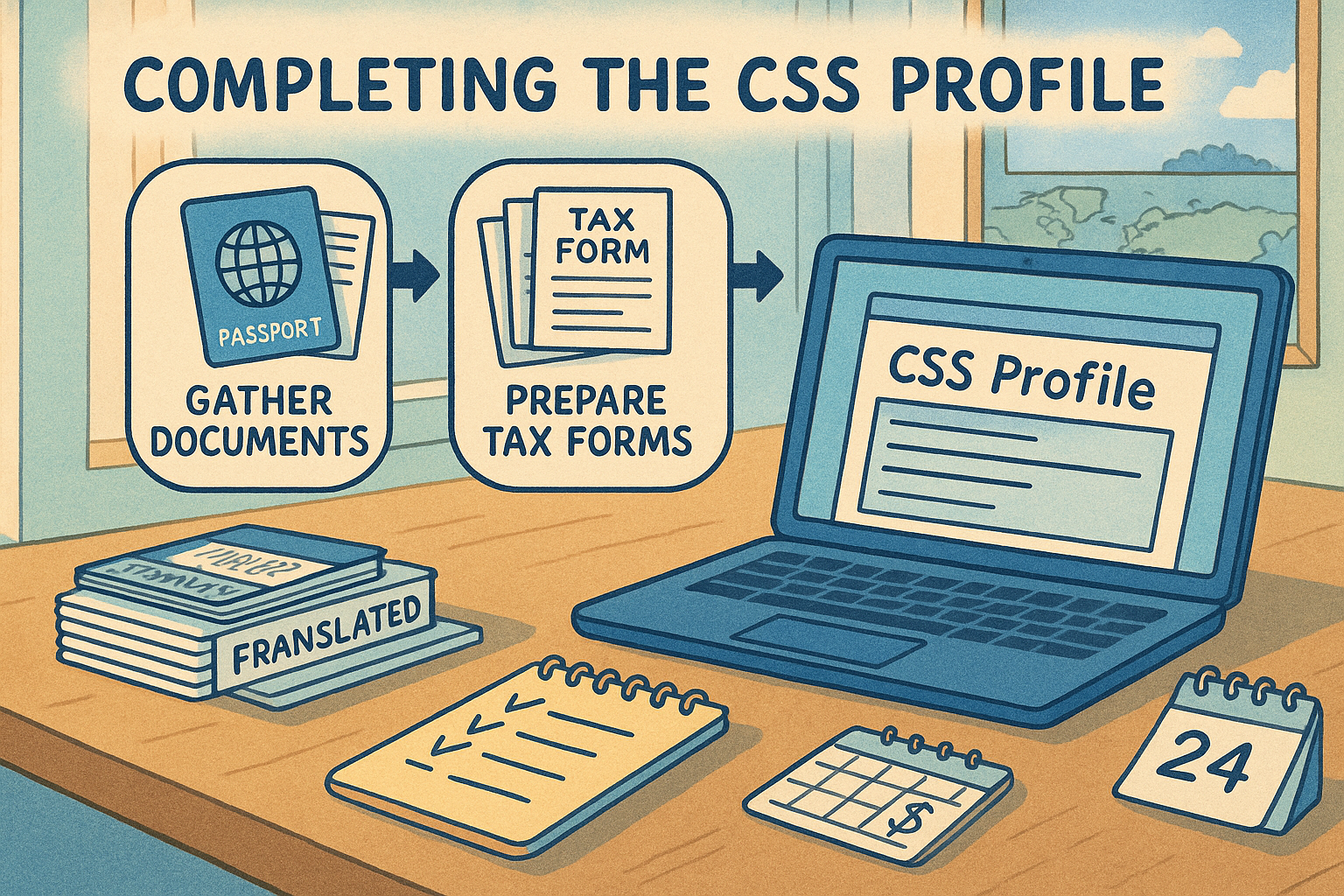 Step-by-step CSS Profile workspace