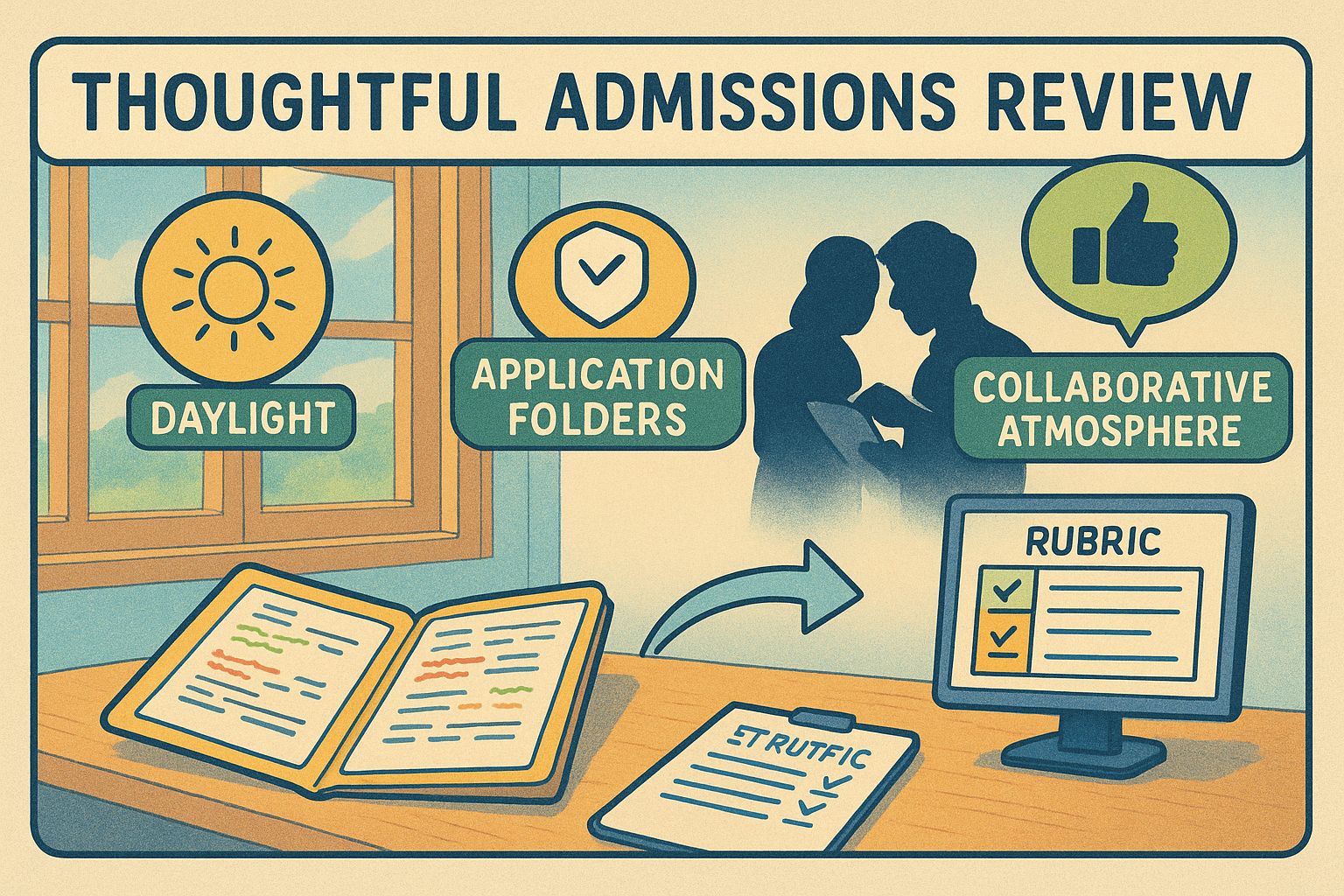 Admissions office with application feedback