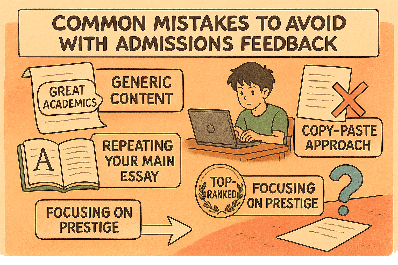 Checklist of application mistakes to avoid