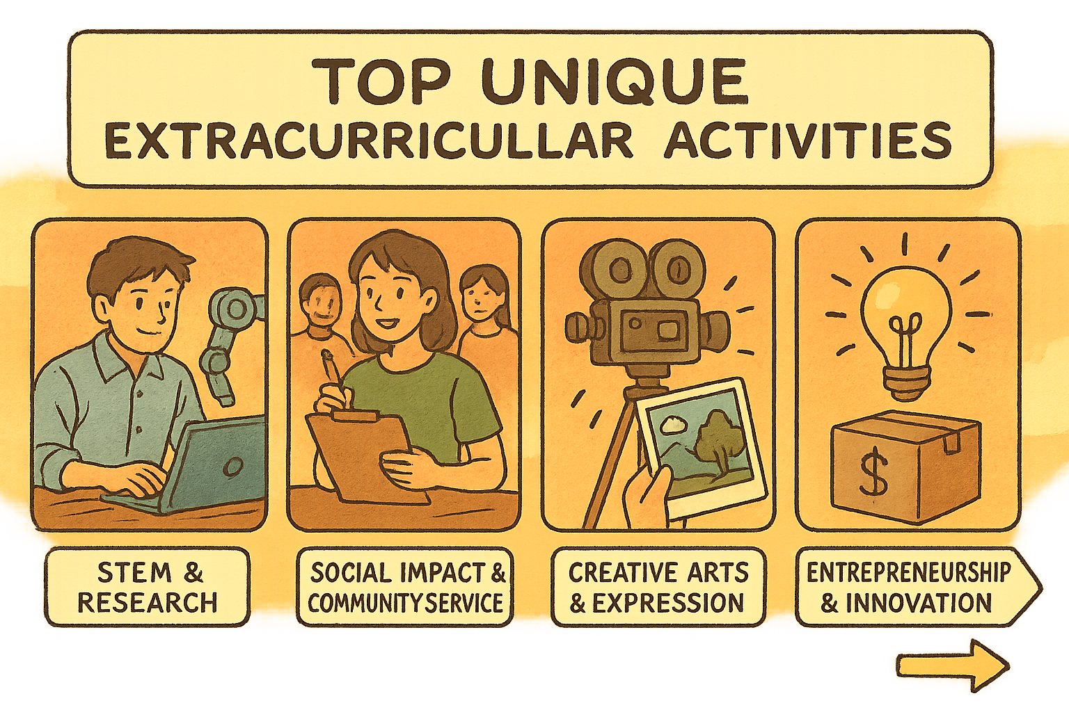 collage of diverse student activities