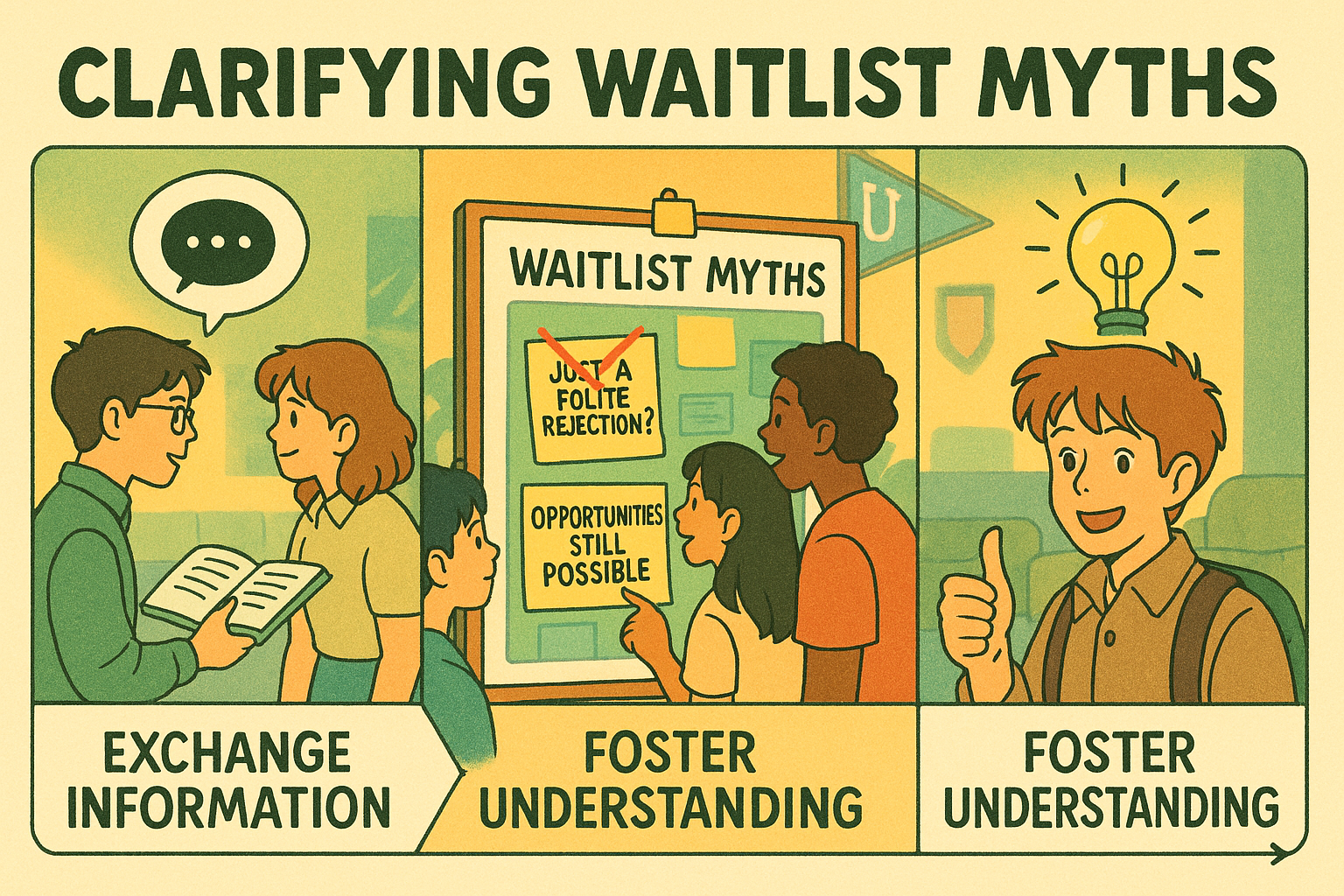 Diverse students discuss waitlist myths
