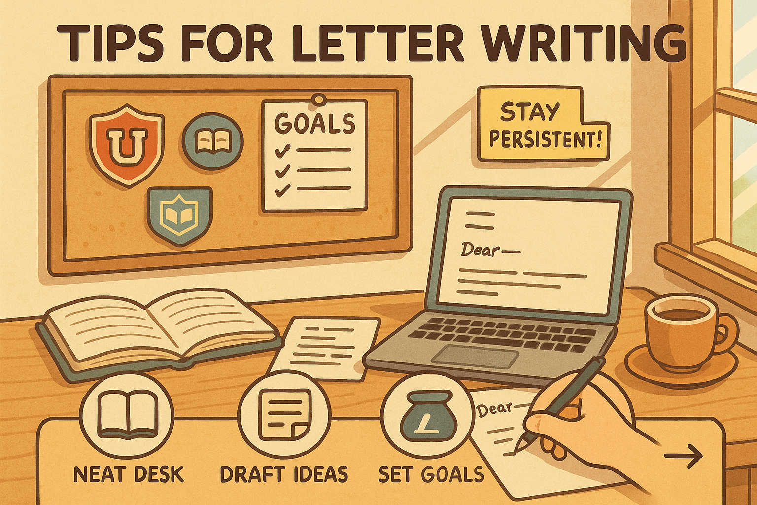 Person writes letter of interest